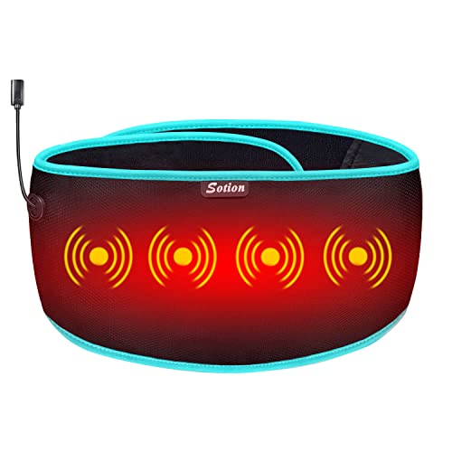 Heating Pad For Back Pain Relief, Heat Belly Waist Belt Back Massager, 4 Usb-C Power Sources, 3 Vibration Modes 3 Heat Levels For Waist Lumbar Belly Arthritis, Auto-Off With Extension Strap(61 In) #TOP8