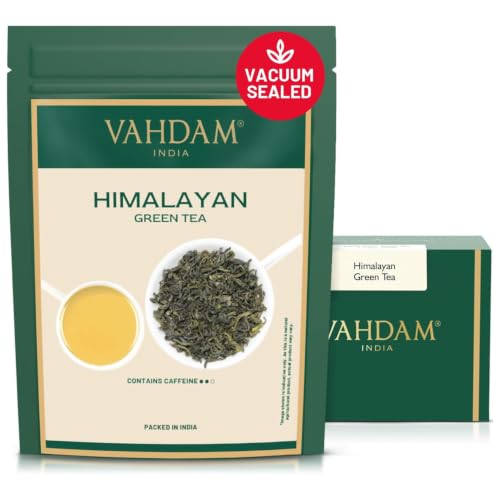 Produktfoto von VAHDAM Grüner Tee Himalaya Lose | 100g, Mild & Vollmundig