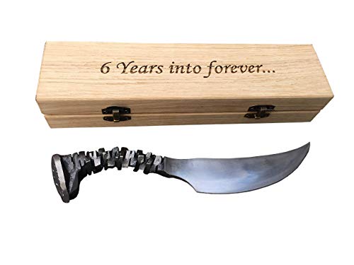 6 year anniversary, railroad spike knife, 6th anniversary, 6th anniversary gift for him, iron gift for him, iron anniversary gift for him