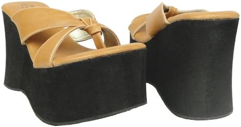 Generation Y Causal Platform Wedge Sky High Thong Sandals Women