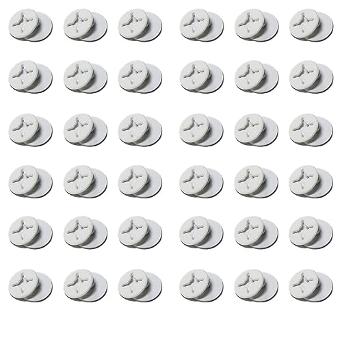 BKSAI Befestigungsknöpfe für Fliegengitter Fenster Insektenschutz Moskitonetz Fliegenschutzgitter Dachfenster ohne Bohren (Weiß, 36PCS)