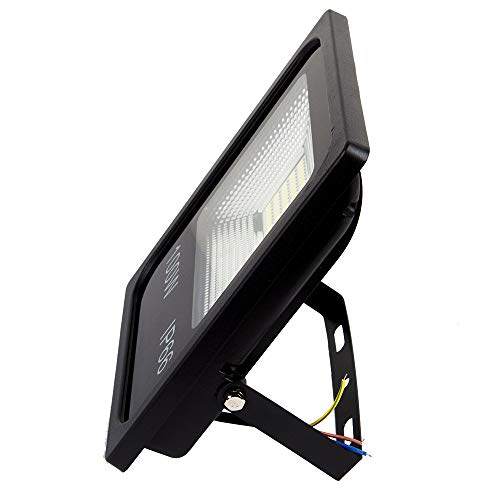 Refletor Led 100w Slim Branco Frio Bivolt Prova D'água
