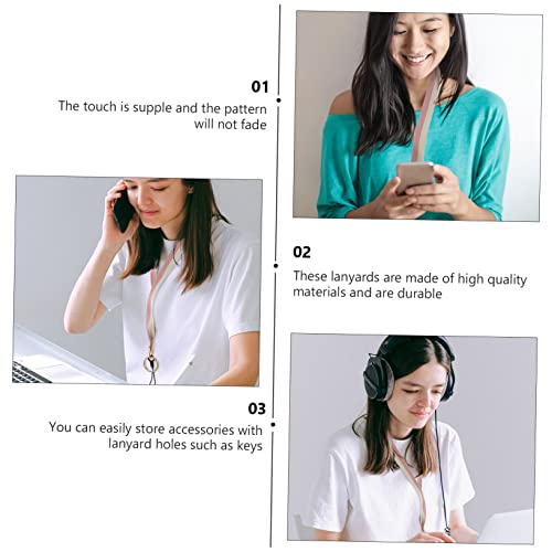 Generic 8 Pçs Cadeia De Telefone Celular Suporte De Telefone Celular Pingente Colar De Metal Cordão