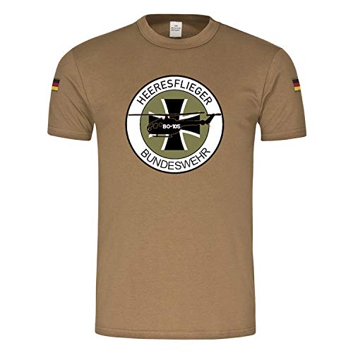 T-shirt BO105 hélicoptère militaire allemand kaki XXXL #18099