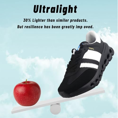 Sneakers for Women Men Non-Slip Work Shoes Casual Lace-Up Tennis Shoes Womens Fashion Sneakers - Lightweight Arch Support All-Day Comfort Sneakers4