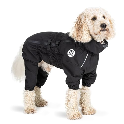 Mikki Doodles Dog Raincoat, Waterproof, Windproof, Silky Lining, Less Friction Means Less Knots & Tangles, Size XXL