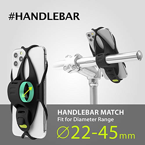 image for BONE Bike Tie 4, Bike Cell Phone Mount for Handlebar, Scratch-Free Sil