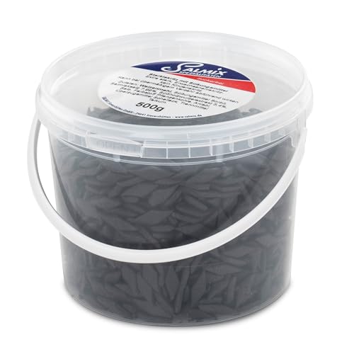 Salmix Salmiakpastillen zuckerfrei, handgefertigtes Starklakritz, große Dose, 1er Pack (1 x 500 g)