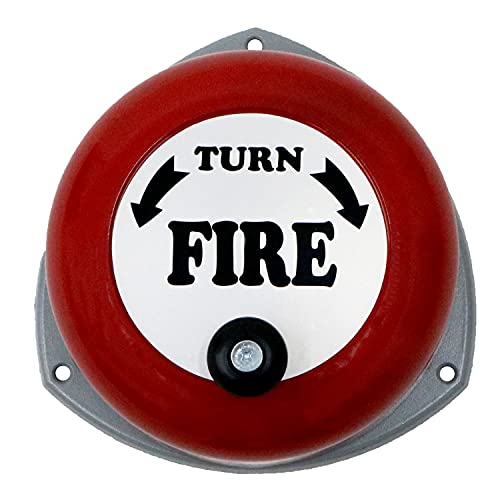 Oypla Alarme Manuelle de Cloche de sécurité Incendie à Main rotative d'urgence (Multicolore) Cover