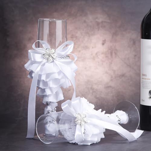 Ensemble de verres à champagne de mariage, cadeau idéal