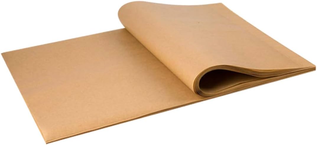 100 Sheets Unbleached Parchment Baking Paper Liners for Air Fryer Oven and Microwave Non Stick Oil Resistant Baking Supply