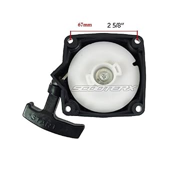 Universal Chinese Gas Scooter Pull Starter Assembly Style #1 - Fits Gas Scooters, Evo, X-Treme, Boreem, Pep Boys, Pocket Bikes, Mini Choppers, Go Karts, and More! [4703]