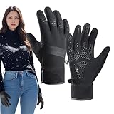 Anti Slip Climbing Mitts, Waterproof Warm Mittens, Winter Anti-Slip Touchscreen Mittens - Windproof Running Mitts, Fashion Walking Mittens