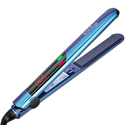 Hair Straightener, Bigrace Pro Flat Iron for Hair Ceramic Tourmaline Ionic Flat Hair