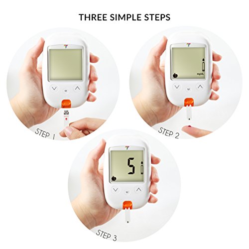 O'WELL Blood Glucose Monitoring System | Starter Kit + 100 Refills | Tyson HT100 Meter, 100 Test Strips, 100 Lancets, Lancing Device, Control Solution, Log Book, Manuals and Carry Case - Thumbnail 6