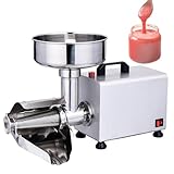 Colador eléctrico de tomate y máquina para hacer salsas, procesador de alimentos de acero inoxidable para mermeladas y purés caseros