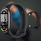 Relógio Mi Band 8 smart-band 8 (GLOBAL) Pulseira Inteligente, Tela AMOLED 1,62, Relógio inteligente,Fitness, Pulseira Impermeável, NFC, 150 Modos Esportivos (PRETO)