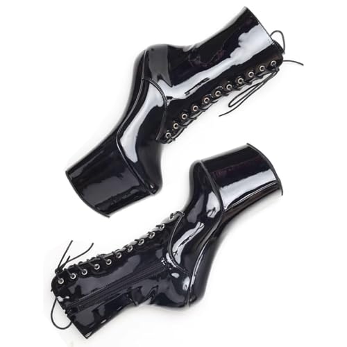 High Heels 20cm Pole Dancing Boots Velvet Heelless Thick Sole3