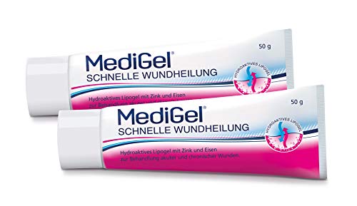 MEDIGEL Schnelle Wundheilung Hydroaktives Lipogel Einstellen, 2 x 50 g