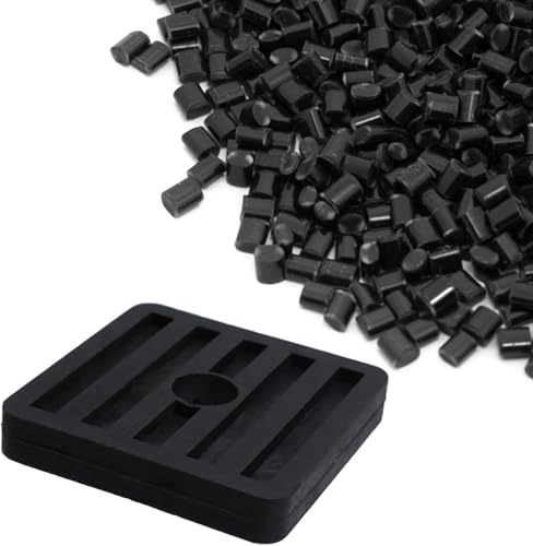 ممتص صدمات مطاطي لاهتزاز مكيف الهواء لتقليل ضوضاء مكيف الهواء، عبوة من 8 قطع، اسود