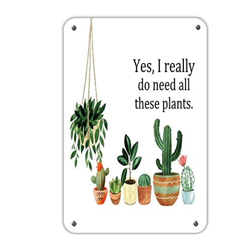 �t�@�b�V���� �V�b�N ���^�� �u���L�Ŕ� Yes I Really Do Need All These Plants �ǃ|�X�^�[ �K���[�W�T�C�� �g���s�J���O���[�� �V�z�j�� �M�t�g �Q�� �e���X �Q�[�g �j�� ���A ���� �����A�� �T�{�e�� �T�{�e�� �M