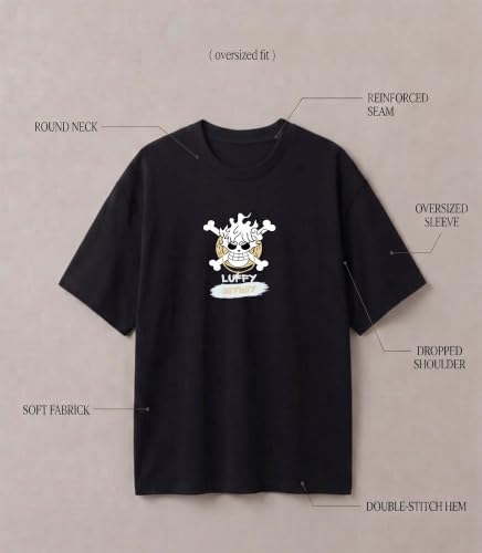 ARTWEN Boys Anime Graphic T-Shirt Black - Image 6