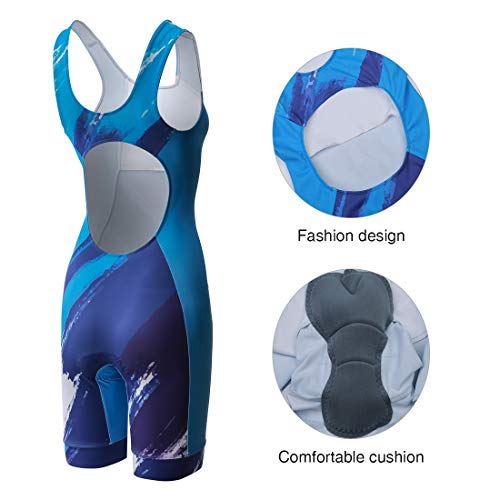 image for CATENA Women's Triathlon Suit One Piece Padded Sleeveless Quick Dry Sl