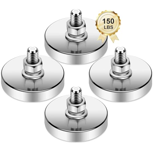 Neodymium Round Mounting Magnets 4-Pack