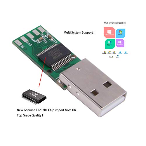 Soporte Win10 de la placa FTDI PCBA del convertidor del adaptador serial del USB RS232