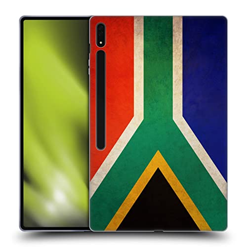 Head Case Designs South Africa South African Vintage Flags Soft Gel Case Compatible with Samsung Galaxy Tab S8 Ultra