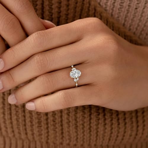 Mesnt Pierścionek 9/14/18 ct z żółtego złota dla kobiet, prawdziwe złoto 750 z Moissanite, metal, Moissanite