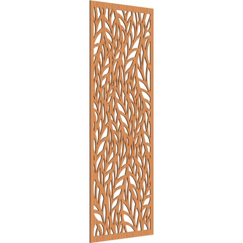 Image of Ortonville Decorative Pierced Fretwork Wood Wall Panels, 31 3 /8 inchW x 79 3 /8 inchH x 3 /8 inchT, Cherry