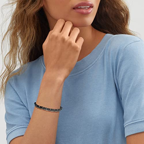 Silpada 'Unique' Sterling Silver Jade And Hematite Bead Bracelet, 7.5" #TOP3