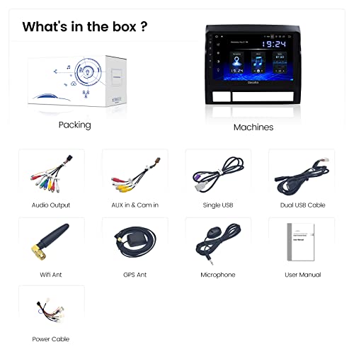 Dasaita 9" Android 11 Car Radio For Toyota Tacoma 2005-2013 Bluetooth 5.0 Stereo Gps Navigation Multimedia Player Hexa Core 4G 64G Px6 Dsp Android Auto Wireless Carplay 1280X720 Hd #TOP4