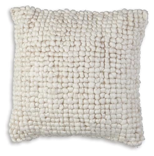 Signature Design by Ashley Aavie Farmhouse Square Wool Accent Pillow,