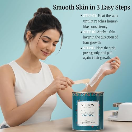 Image of Crystal Gel Wax 800ml | Clear Liposoluble Wax for Body Hair Removal | Smooth & Painless Waxing | Salon & Home Use | Suitable for All Skin Types