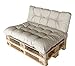 Produktbild Quantum Interior Palettenkissen-Set Sitzkissen&Rückenkissen für Europaletten Palettenauflage (Taupe)