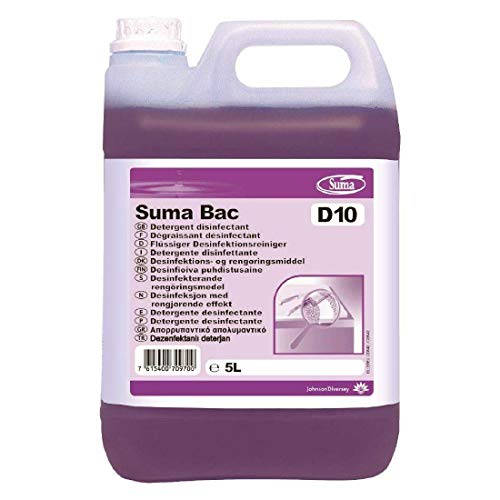 Image of Suma Bac D10 Cleaner & Sanitiser Pack Qty 2 x 5 LTR