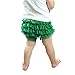 Wennikids Ruffled Lace Baby Diaper Bloomer Covers for 0-24M Medium White