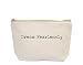 Jules Small Natural Canvas Tote Bag With Zipper Closure Dream Fearlessly