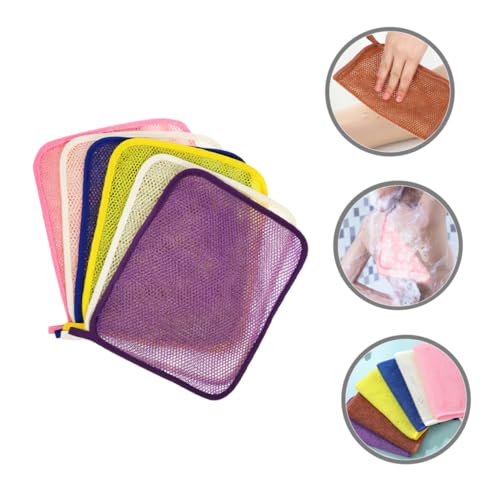 Serviettes exfoliantes nylon double gommage corps visage dos multi-usage - 6