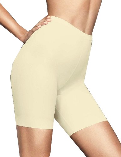 Flexees by Maidenform Women's Adjusts To Me Everyday Control Thigh Slimmer, Barely Nude, X-Small/Small/Medium