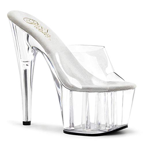 Pleaser ADORE-701 Damen Sandalen, Transparent (Clr/clr), EU 38 (UK 5) (US...