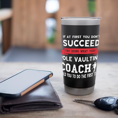 Pole Vaulting Coach Jump Sports High Jumper Pole Vault Stainless Steel Insulated Tumbler