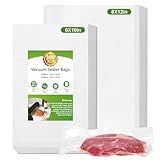 Moretoes 300pcs Vacuum Sealer Bags, 150pcs Quart 8" x 12" and 150pcs Pint 6" x 10", BPA Free, Pre-cut Commercial Grade Vac Bags for Food Storage, Meal Prep or Sous Vide