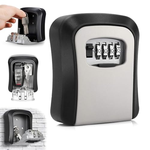 Caja De Seguridad Para Llaves De Emergencia - Para Montar En Pared, Guarda Llaves O Tarjetas, Interior/exterior