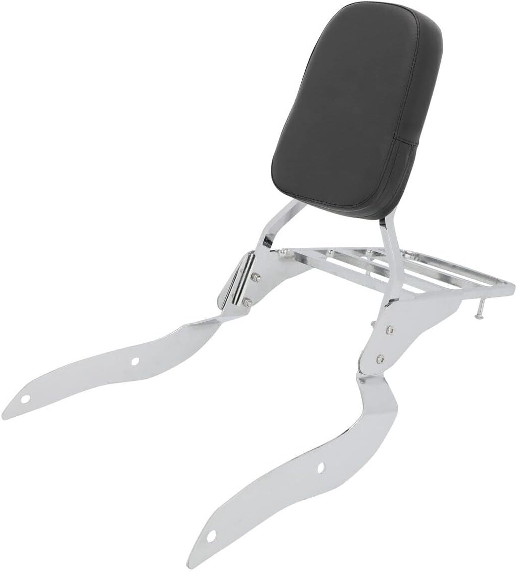 Backrest Sissy Bar + Luggage Rack For Yamaha Road Star XV1700PCM Midnight Warrior XV1700PC Warrior