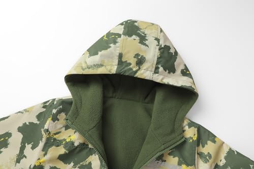 Image of MGEOY Kids Rain Jacket, Waterproof Lightweight Hooded Windbreaker for Boys Girls 4-14Y