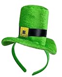Dolkoic Green Glitter Mini Hat Headband St. Patrick's Day Headbands
