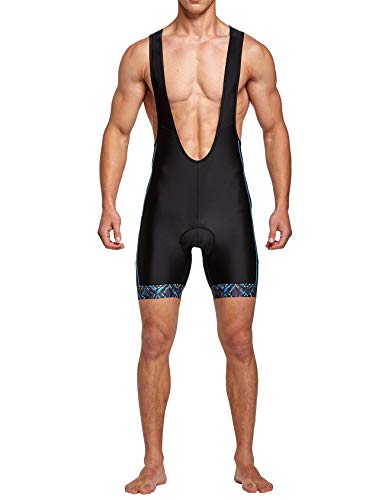 image for FitsT4 Sports FitsT4 Men's Cycling Bib Shorts 3D Padded Bike Shorts Ro